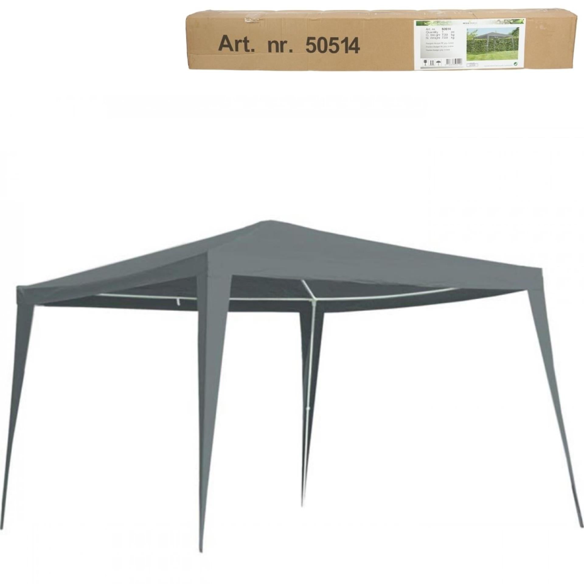 Tente de fête Lesli Living grise 3x3m