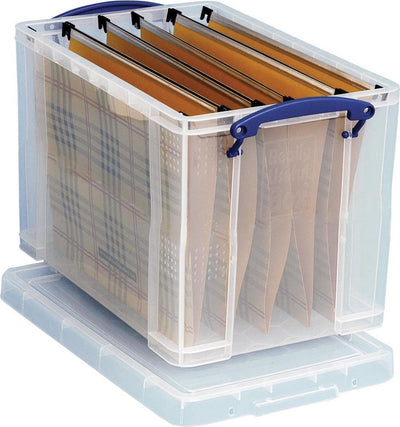 Boite très utile – 19l – transparente – 10 dossiers suspendus