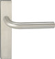 Tabouret Dursley Impresso avec bouclier carré recouvert d'acier inoxydable