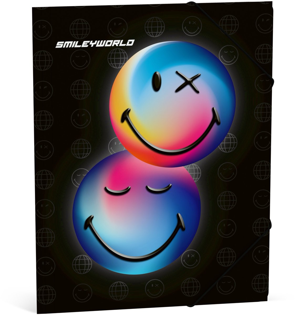 Dossier élasto Smileyworld Smiley World - noir