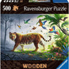 Ravensburger en bois Puzzle Tiger dans la jungle, 500e.