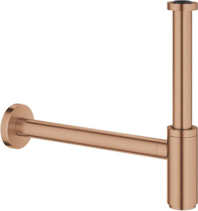 Siphon design Grohe 1 1 4 minimaliste brossé coucher de soleil chaud