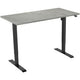Bureau Euroseats noir, oxyd b000bl140oxy 80 x 750-1235 x 140 mm
