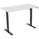 Bureau Euroseats noir, blanc b000bl140wht 80 x 750-1235 x 140 mm