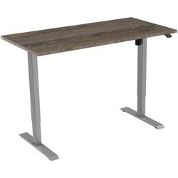 Bureau Euroseats gris, logan b000gr120log 80 x 750-1235 x 120 mm