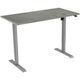 Bureau Euroseats gris, oxyd b000gr120oxy 80 x 750-1235 x 120 mm