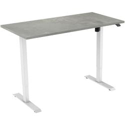 Bureau Euroseats blanc, oxyd b000wh120oxy 80 x 750-1235 x 120 mm