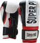 Gants de boxe super pro combat gear (thai) bruiser noir rouge blanc 18oz