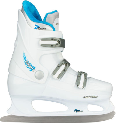 Patin artistique Nijdam - vancouver - hard boot - blanc argent - 38