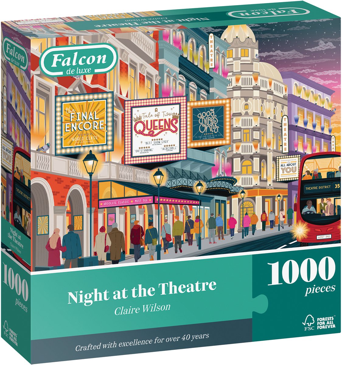 Puzzle Falcon nuit au théâtre puzzle 1000 pièces adultes.