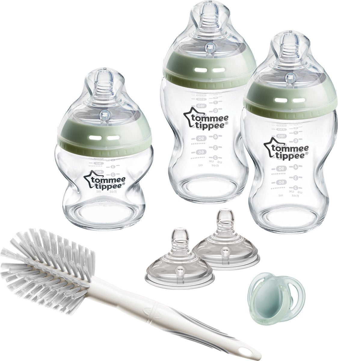 Tommee Tippee Natural Start Kit de démarrage de biberons en verre – Biberons de 150 ml et 250 ml pour nouveau-nés de 0 mois et plus