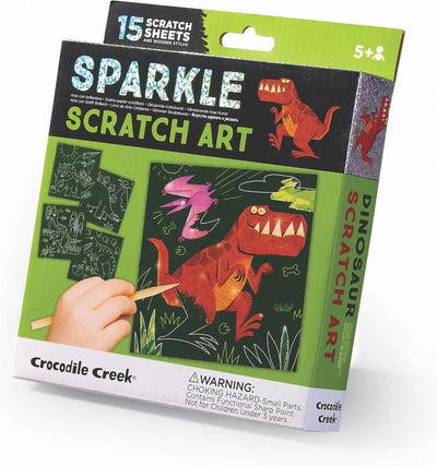 Cartes à gratter Crocodile Creek Sparkle Dino - 15 cartes
