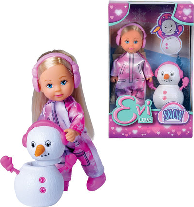 Mini-poupée Evi Love avec bonhomme de neige