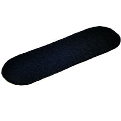 Tampon d'essuie-glace pour essuie-glace en bois legamaster 7-120425 noir