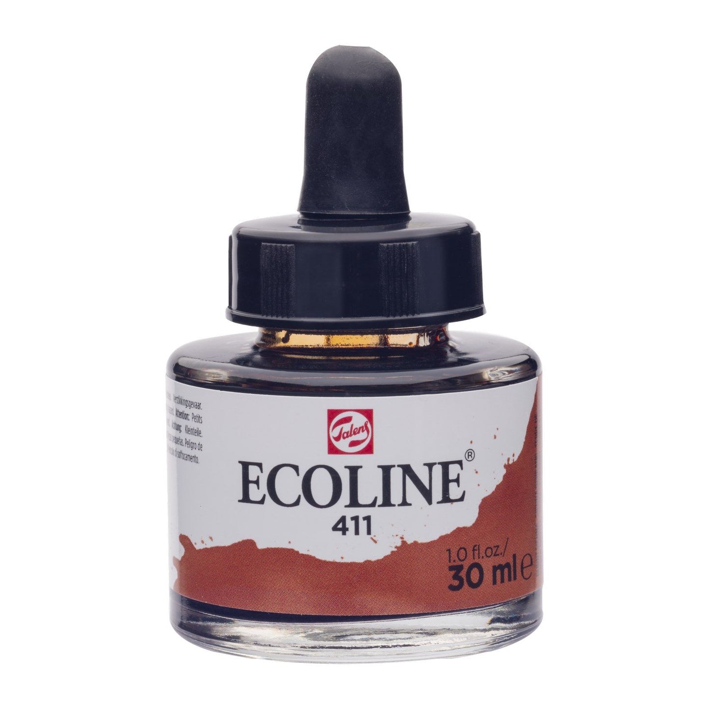 Ecoline • aquarelle liquide flacon 30ml terre de sienne brûlée 411