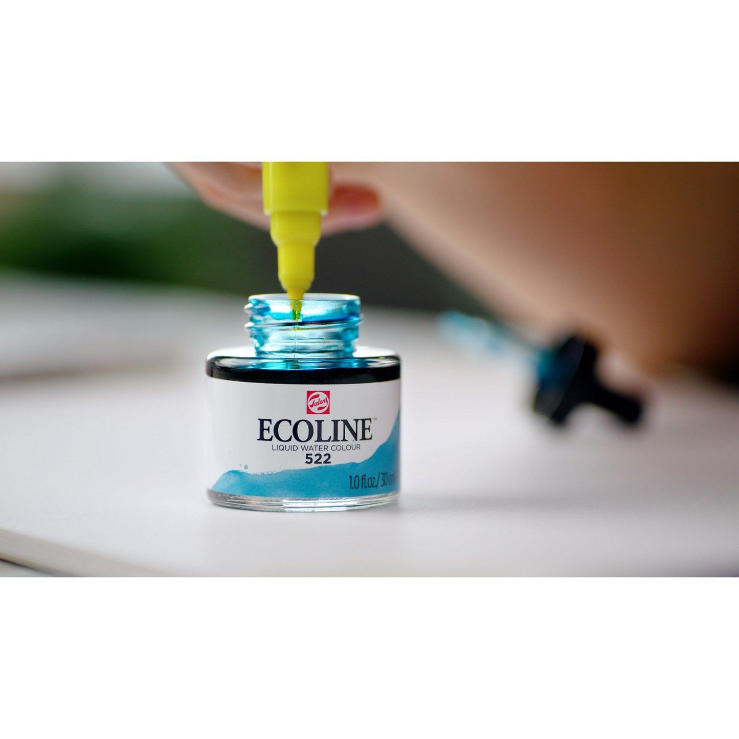 Ecoline • aquarelle liquide flacon 30ml bleu turquoise 522
