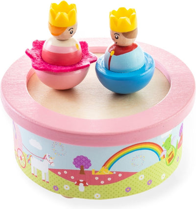 Boîte à musique Bigjigs - prince princesse - contes de fées - 12,3x6,3cm