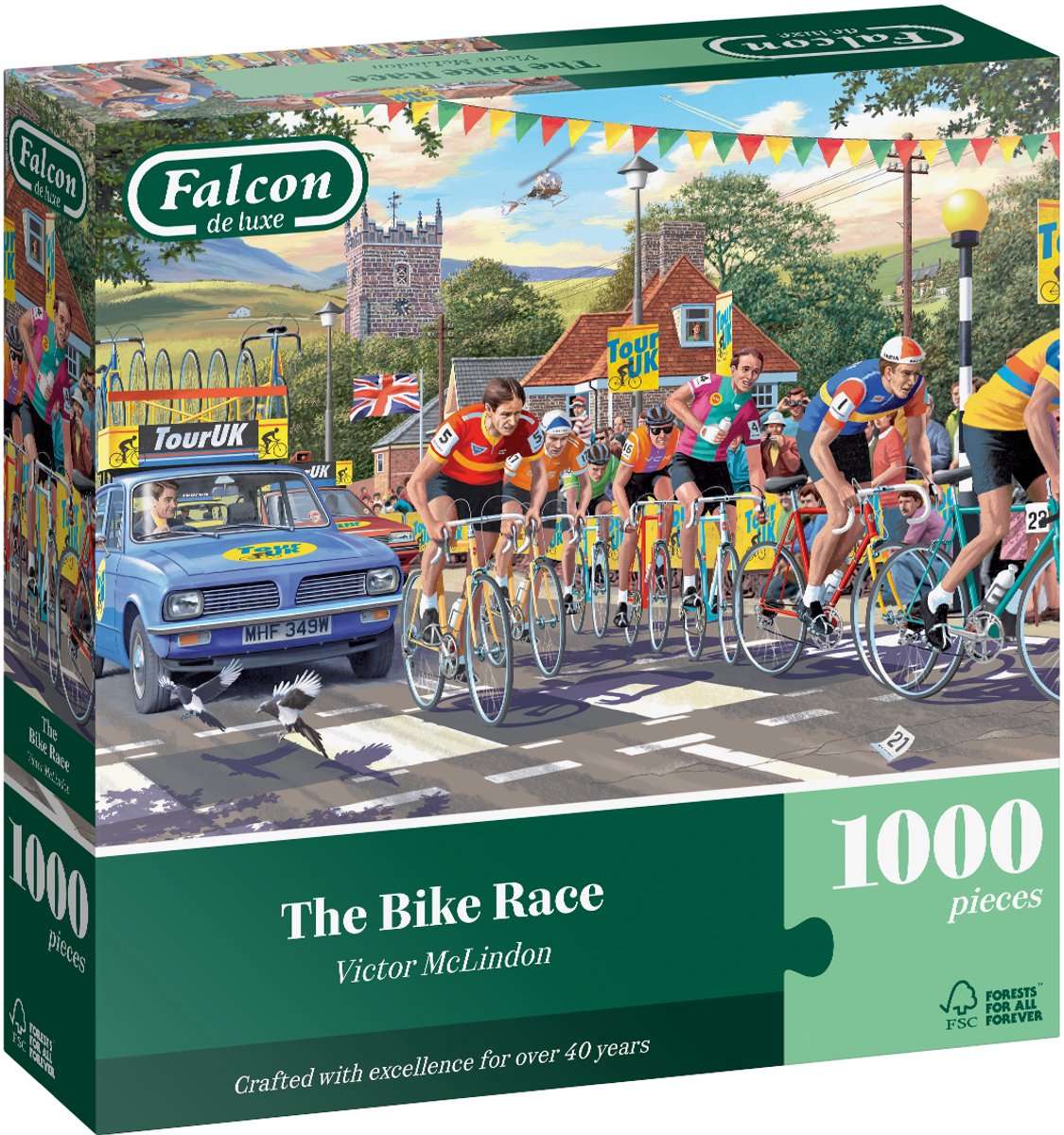 Puzzle Falcon la course de vélo Puzzle paysage de 1000 pièces.