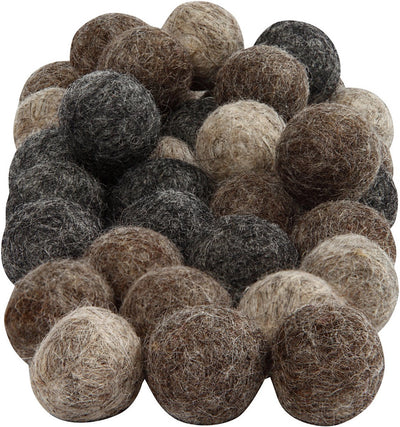 Perles de laine Creativ company, d 20 mm, naturelles, 64 pièces 1 boîte