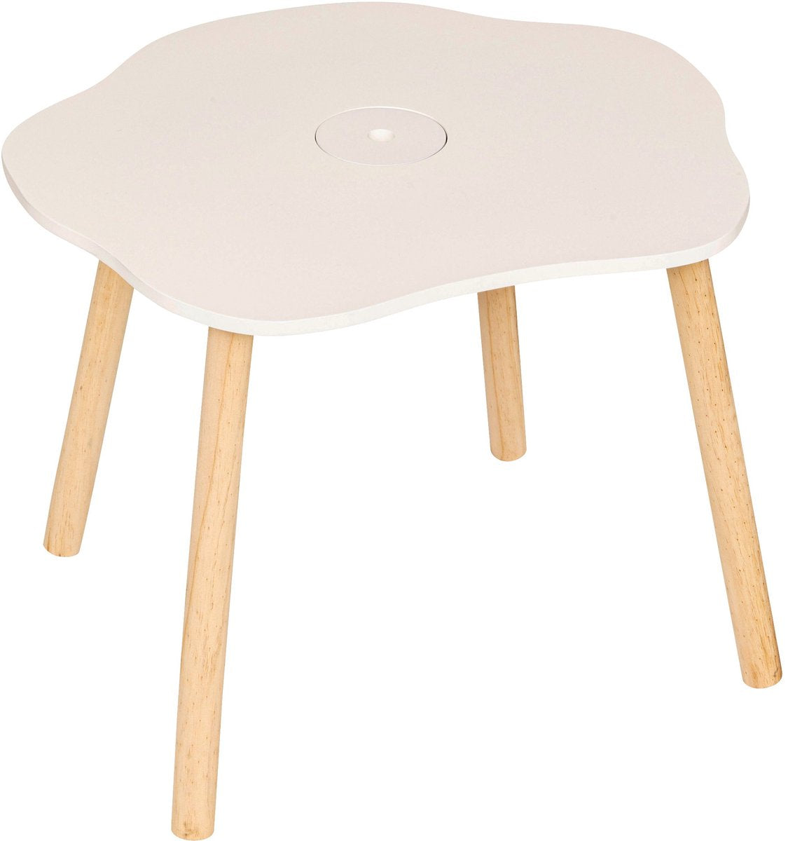 Atmosphera kids table à dessin table enfant fleur 55x48xh43cm - blanc