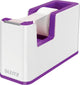 Support de ruban adhésif Leitz wow - comprenant 1 rouleau de ruban adhésif - violet blanc
