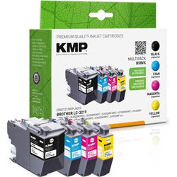 Cartouche d'encre kmp brother lc-3219valdr noir, cyan, magenta, jaune