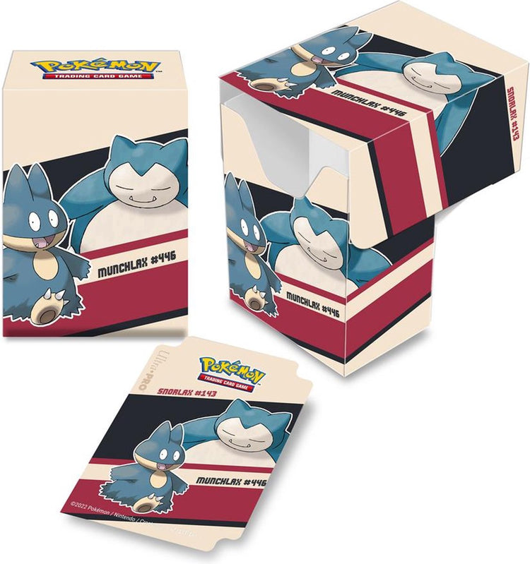 Boîte de deck ultrapro pokemon ronflex munchlax