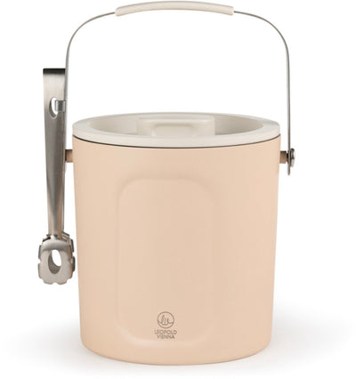 Léopold Vienne - seau à glace avec couvercle et pince corvina double paroi 1,5l