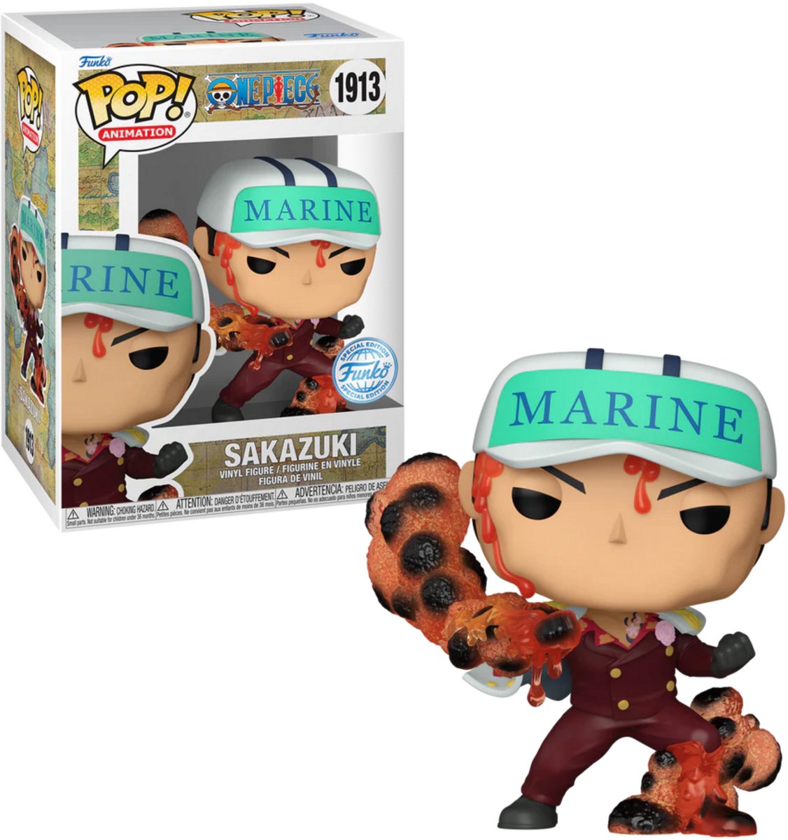 Funko-pop ! animation : one piece - sakazuki #1913 édition spéciale exclusive