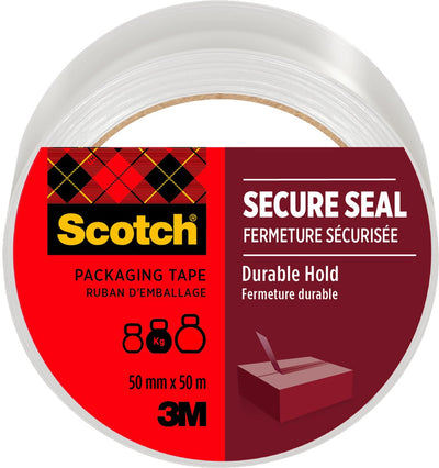 Ruban d'emballage Scotch sceau sécurisé 50mmx50m transparent | morceau un 1 rouleau