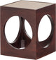 Table d'appoint Woood Trax - bois d'acacia - marron - 45x37x37