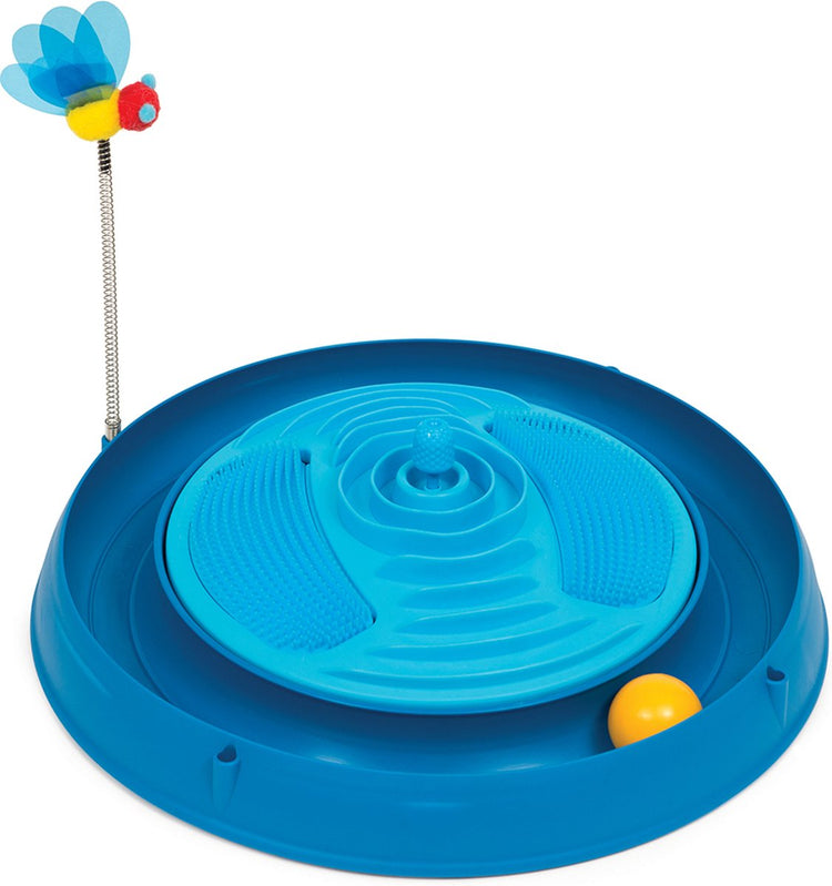 Catit Design Catit Play Circuit Ball Jouet avec masseur à herbe à chat