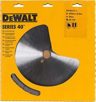 Lame de scie Dewalt métal dur 32 dents ATB - ø 305 x 30 mm