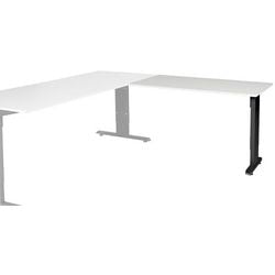 Table d'extension Schaffenburg lin-pla126-lrz-m25 120x60x65-85cm gris, noir
