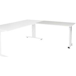 Table d'extension Schavenburg lin-pla126-wirw-m25 120x60x65-85cm blanc, blanc