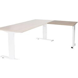 Table d'extension Schavenburg lin-pla086-havw-m25 80x60x65-85cm cerise havane, blanc