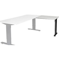 Table d'extension Schaffenburg lin-pla086-lrz-m25 80x60x65-85cm gris, noir