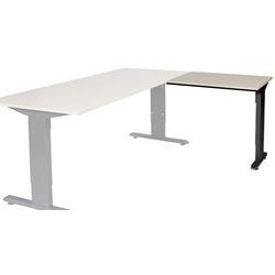 Table d'extension Schaffenburg lin-pla086-lerz-m25 80x60x65-85cm chêne Lindberg, noir