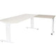 Table d'extension Schavenburg lin-pla086-lerw-m25 80x60x65-85cm chêne Lindberg, blanc