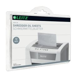 Papier huilé pour destructeurs de papier leitz 80070000 iq oil leaves paquet de 12 feuilles