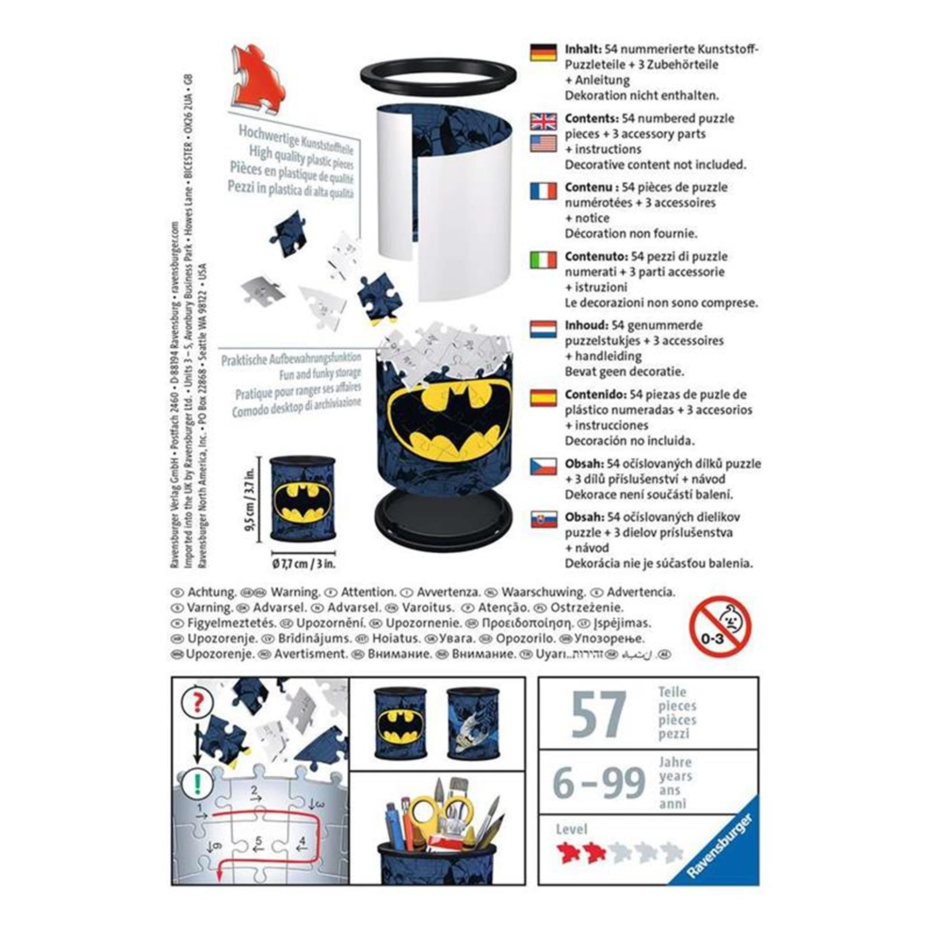 Ravensburger Puzzle 3D Batman boîte à crayons