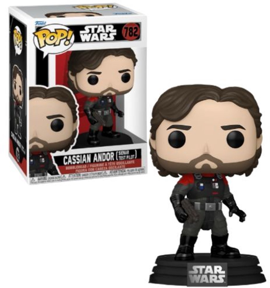 Funko Star Wars Cassian Andor (édition poursuite possible !) figurine en vinyle 782 pop unisexe ! - neutre - standard