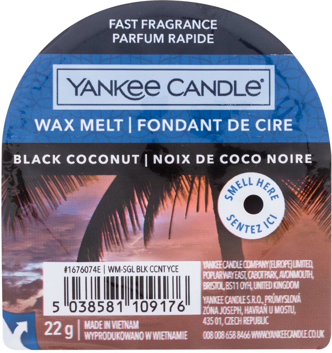 Yankee Candle noix de coco noire - cire fondue