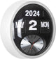 Karlsson horloge murale ronde flip - blanc - 11x32,6x32,6cm - horloge murale scandinave