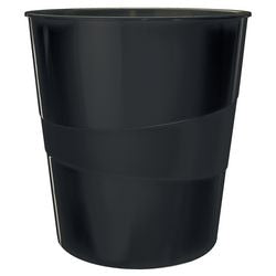 Leitz corbeille de recyclage 15 litres neutre en co2 98% plastique recyclé noir 29
