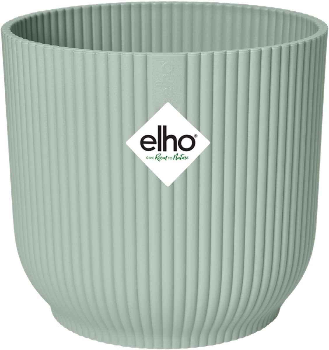 Elho vibesfold round mini 7 - pot de fleur d'intérieur - 100% plastique recyclé - ø 7,0 x h 6,5 cm - vert sorbet