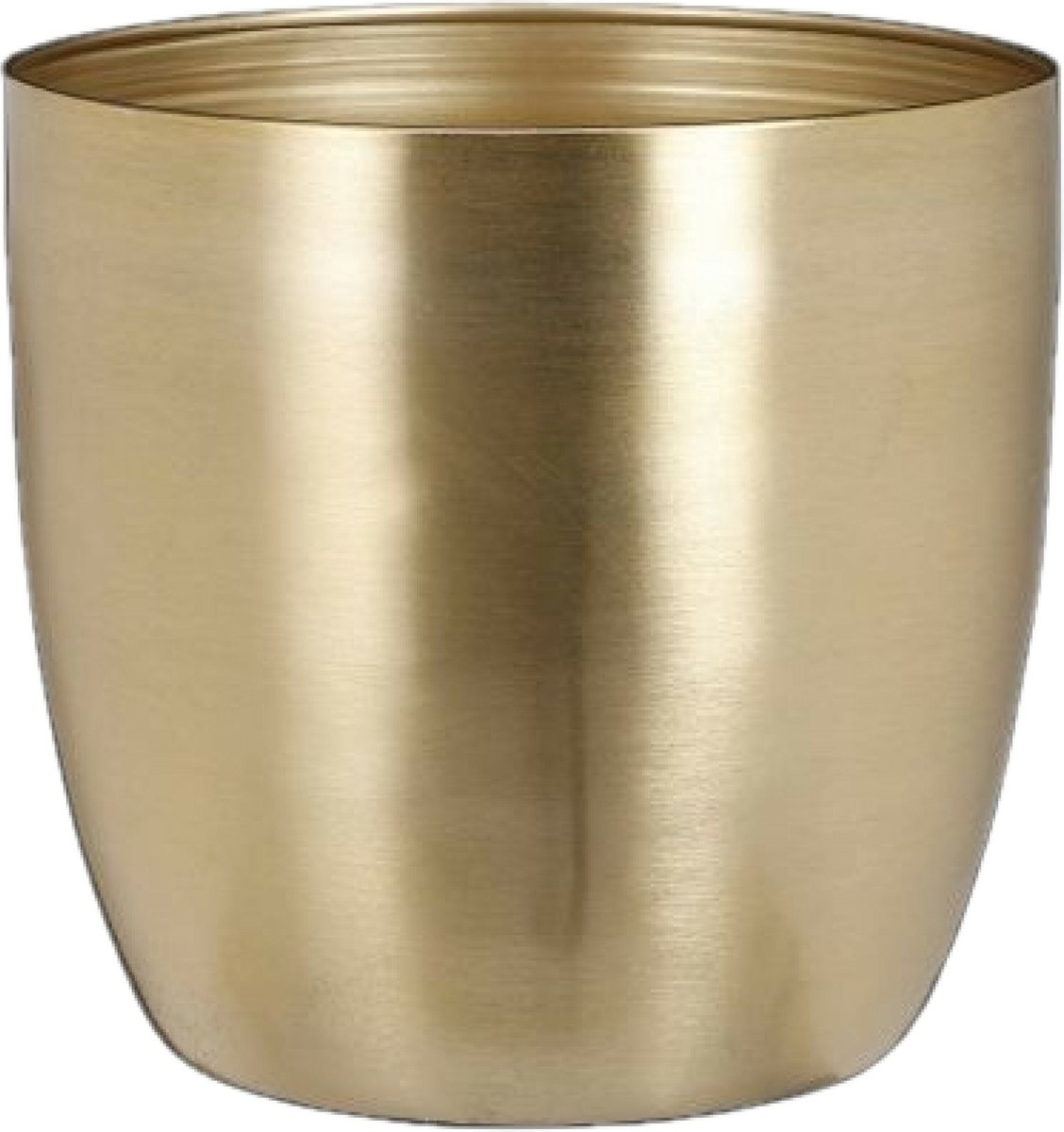 Cache-pot décorations en mica - métal - doré - d20 x h19 cm - pot de fleur