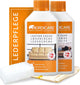 Nordicare Kit d'entretien du cuir (250 ml) pour voiture, canapé et meubles, nettoyant pour cuir pour l'entretien du cuir, kit d'entretien du cuir, nettoyage du cuir, canapé d'entretien du cuir, nettoyant pour cuir, entretien du cuir de voiture