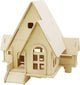 Creativ company Jeu de construction 3D en bois, maison avec véranda, dimensions 22,5x17,5x20,5, 1 pièce