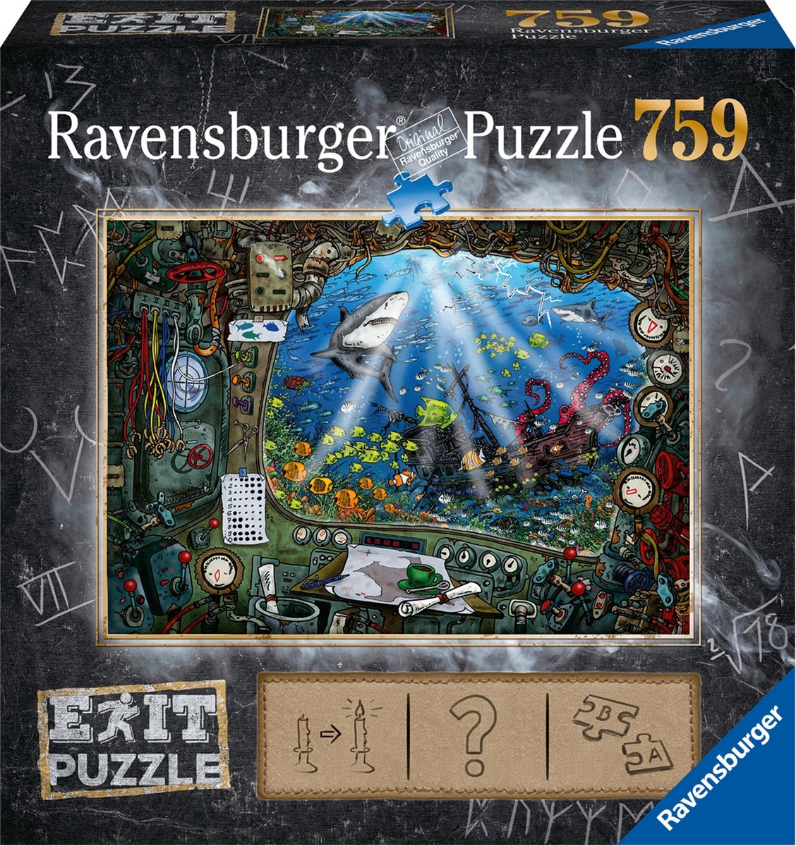 Ravensburger puzzle d'évasion 4 sous-marin - 759 pièces